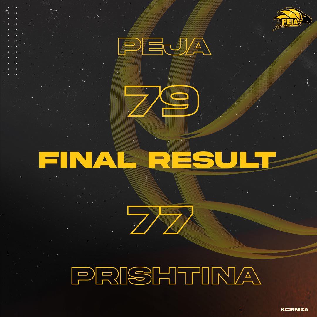 Peja vs Prishtina, FT result