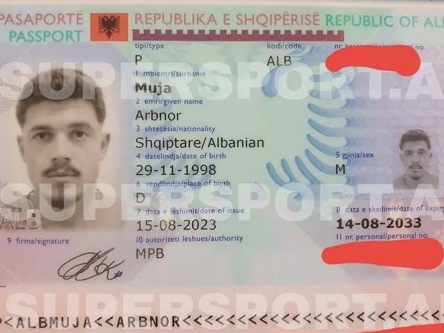 Arbnor Muja passport