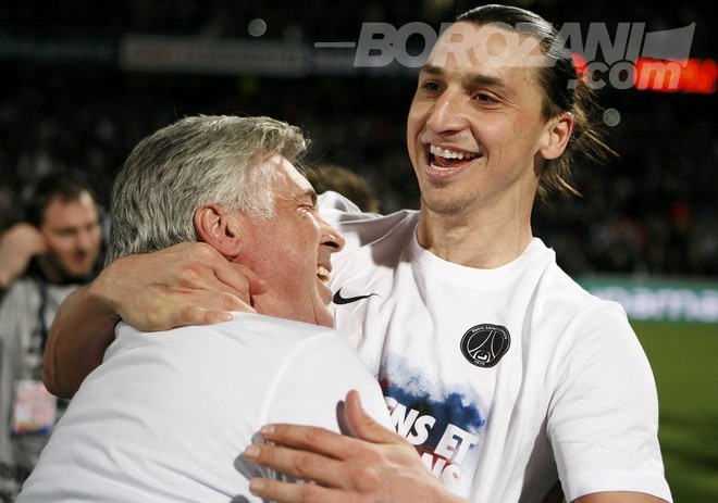 Nderohen Ibra dhe Ancelotti
