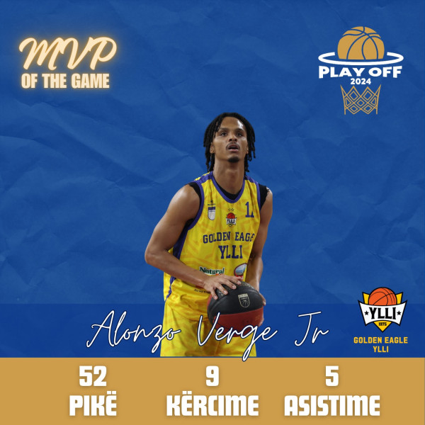 Alonzo Verge — MVP i Ylli-Peja (2)