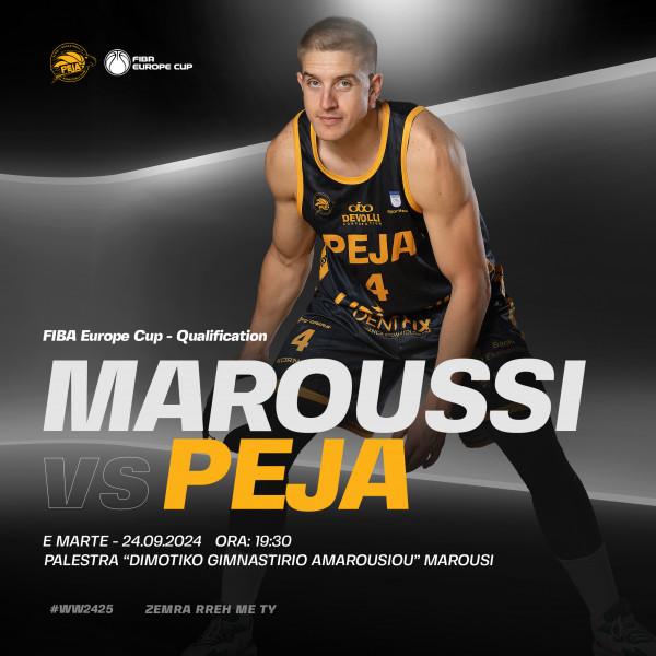 LIVE: Maroussi - Peja, FIBA Europe Cup