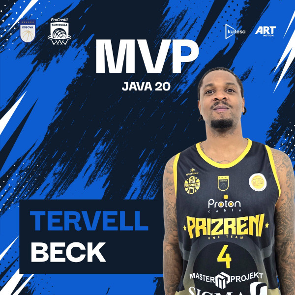 Tervell Beck (Prizreni) - MVP (20)