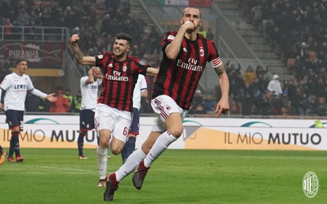 Bonucci rikthen Milanin te fitoret