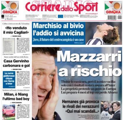 Mazzarri në rrezik