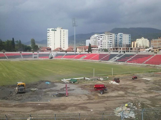 Shqiponja merr formë në Elbasan Arena