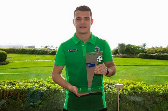 Xhaka, te 11-shja më e mirë