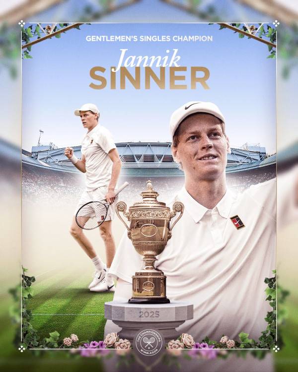 Fitore ndaj spanjollit Alcaraz, Jannik Sinner shpallet fitues i Wimbledonit