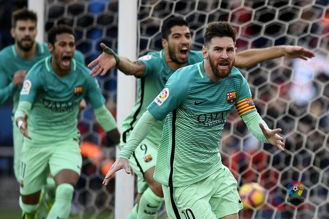 Messi çon Barçën në krye
