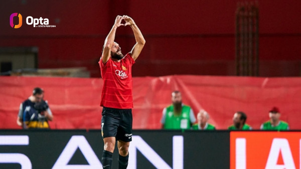 Vedat Muriqi me gol e asistim në pjesë të parë ndaj Barcelonës