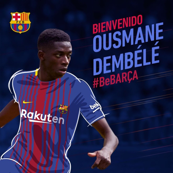 Ousmane Dembele zyrtarisht te Barcelona