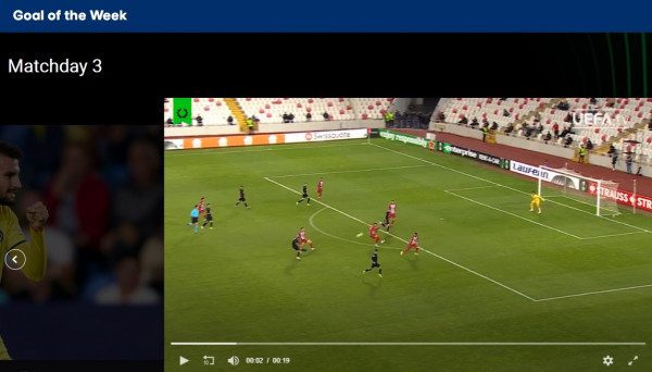 Goli i Armendit, goli i javës në Ligën e Konferencës