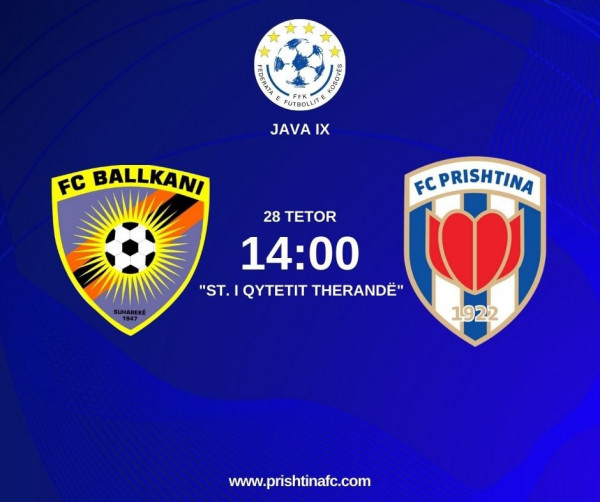 Formacionet zyrtare: Ballkani - Prishtina