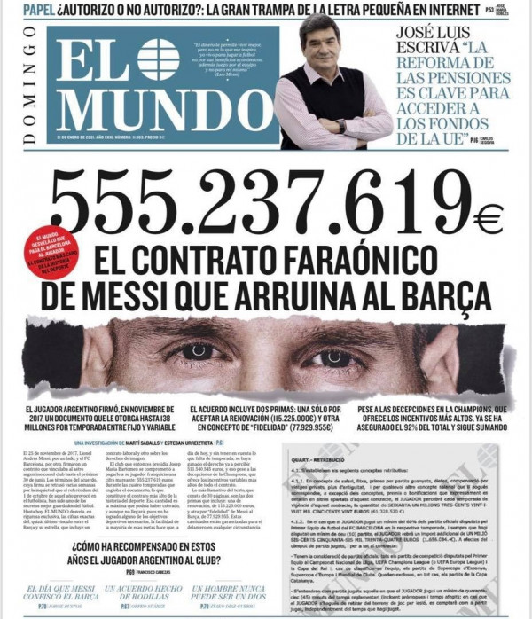 El Mundo godet, Barcelona reagon