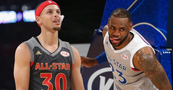 Curry e James, formuan skuadrat e All Starit