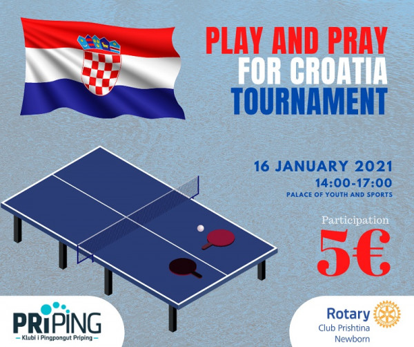 Priping organizon turne pingpongu për Kroacinë