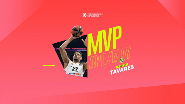 Tavares, MVP i muajve prill/maj në Euroligë