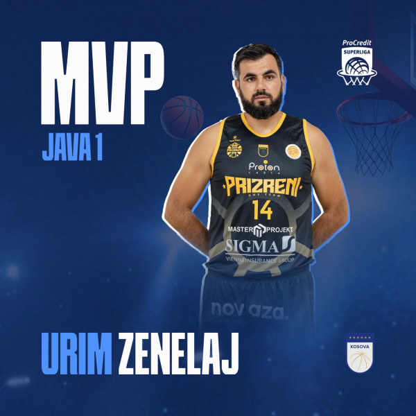 Urim Zenelaj (KB Prizreni) - MVP (I)